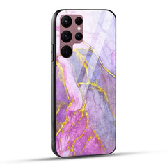 Samsung Galaxy S22 Ultra 5G Back Cover Marble Pattern Glass Case