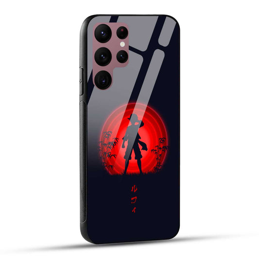 Samsung Galaxy S22 Ultra 5G Back Cover Luffy Printed Glass Case
