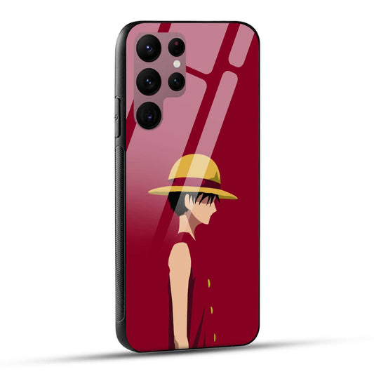 Samsung Galaxy S22 Ultra 5G Back Cover Luffy Printed Glass Case