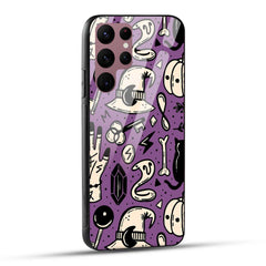 Samsung Galaxy S22 Ultra 5G Back Cover Aethetic Texture Printed Glass Case