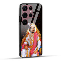 Samsung Galaxy S23 Ultra 5G Back Cover Chhatrapati Shivaji Maharaj Printed Glass Case