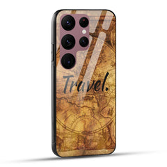 Samsung Galaxy S23 Ultra 5G Back Cover Travel Printed Glass Case
