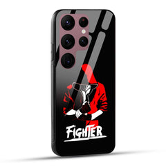 Samsung Galaxy S23 Ultra 5G Back Cover Fighter Printed Glass Case