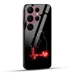 Samsung Galaxy S23 Ultra 5G Back Cover Couple Love Printed Glass Case