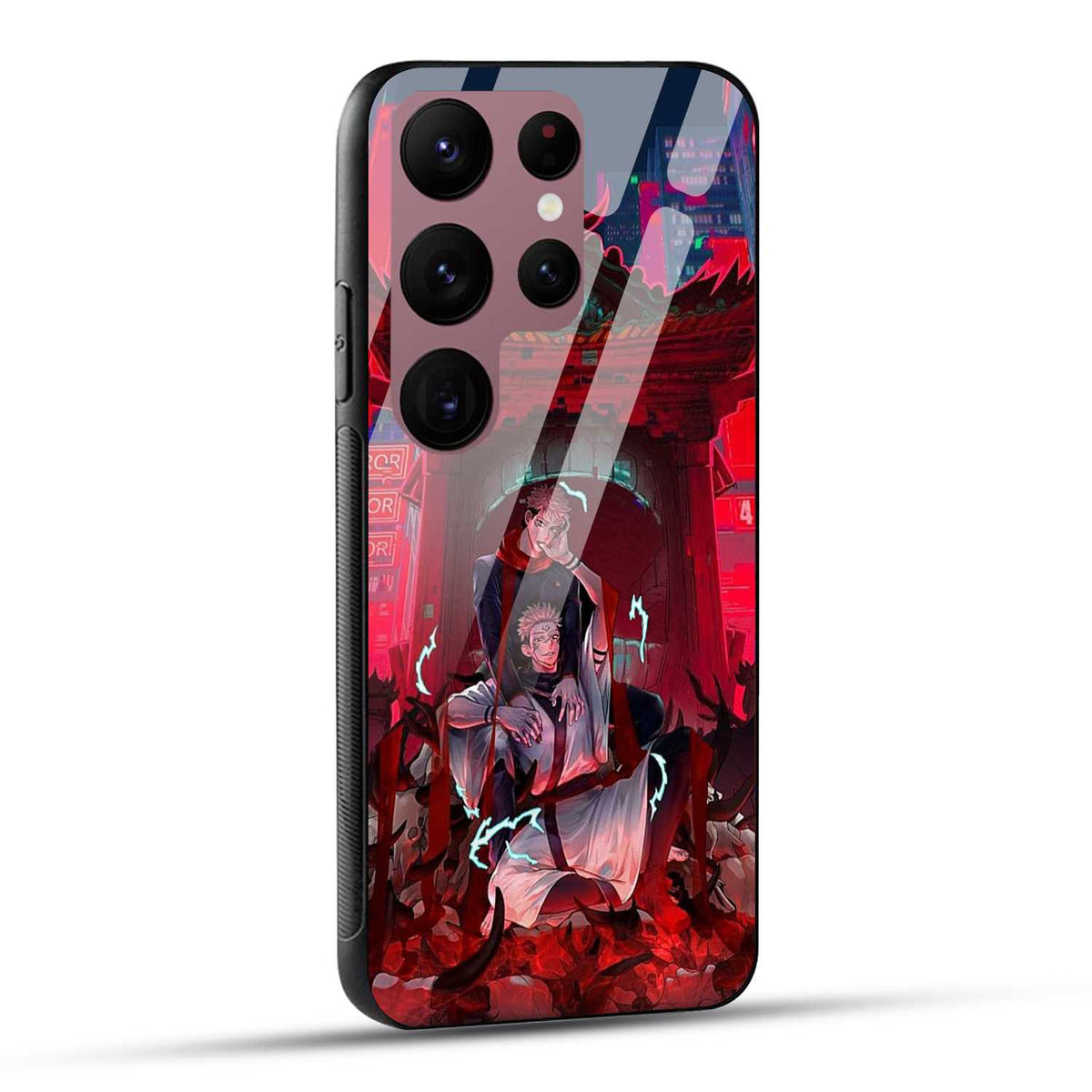 Samsung Galaxy S23 Ultra 5G Back Cover Sukuna Printed Glass Case