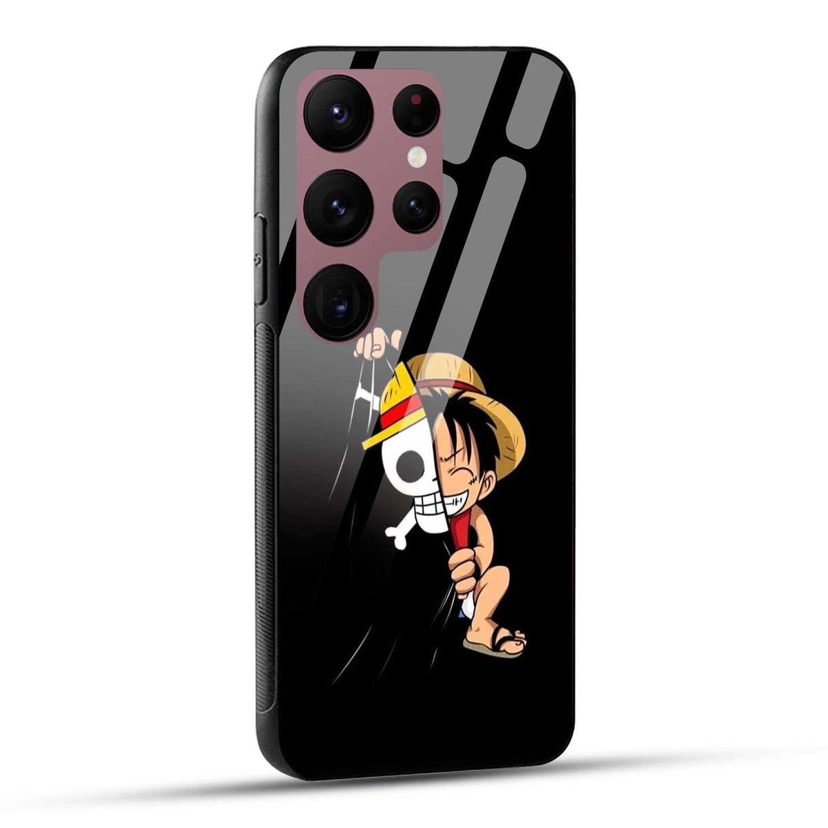 Samsung Galaxy S23 Ultra 5G Back Cover Luffy Printed Glass Case