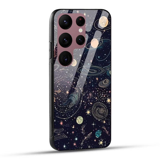 Samsung Galaxy S23 Ultra 5G Back Cover Beauty Of Multiverse Art Printed Glass Case