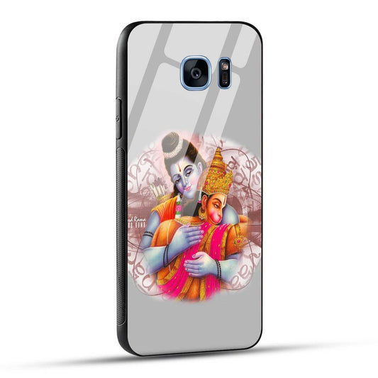 Samsung Galaxy S7 Edge Back Cover Hanuman and Ram Printed Glass Case