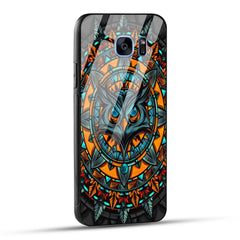 Samsung Galaxy S7 Edge Back Cover Attractive Owl Printed Glass Case