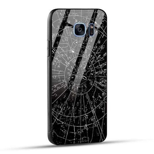 Samsung Galaxy S7 Edge Back Cover Geometric Glass Case