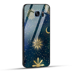 Samsung Galaxy S7 Edge Back Cover Art Of Moon Printed Glass Case