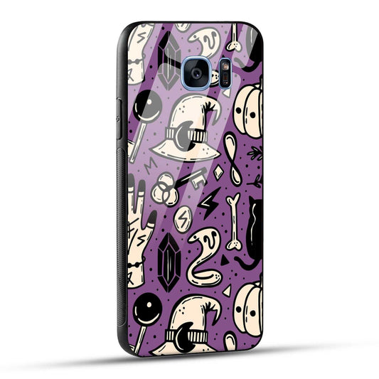 Samsung Galaxy S7 Edge Back Cover Aethetic Texture Printed Glass Case