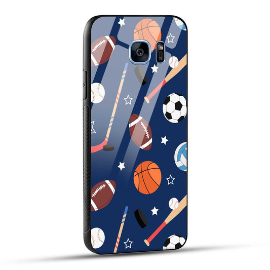 Samsung Galaxy S7 Edge Back Cover Every Sports Matter Printed Glass Case
