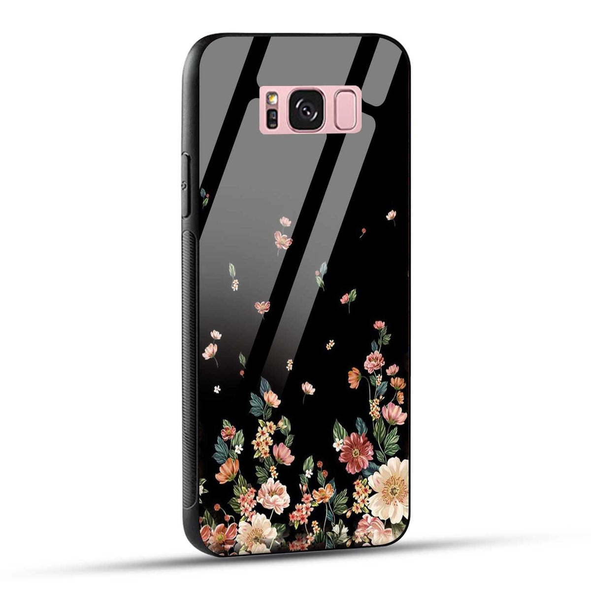 Samsung Galaxy S8 Plus Back Cover Flowers Girly Printed Glass Case