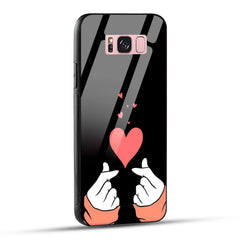 Samsung Galaxy S8 Plus Back Cover Love Expressing Printed Glass Case