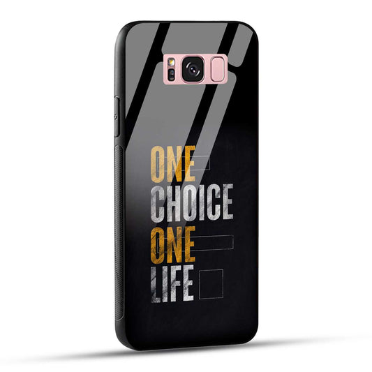 Samsung Galaxy S8 Plus Back Cover One Choice One Life Printed Glass Case