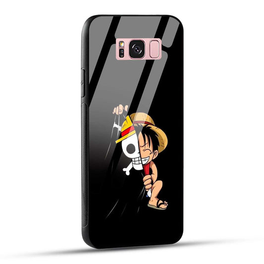 Samsung Galaxy S8 Plus Back Cover Luffy Printed Glass Case