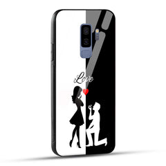 Samsung Galaxy S9 Plus Back Cover Love Proposal Printed Glass Case