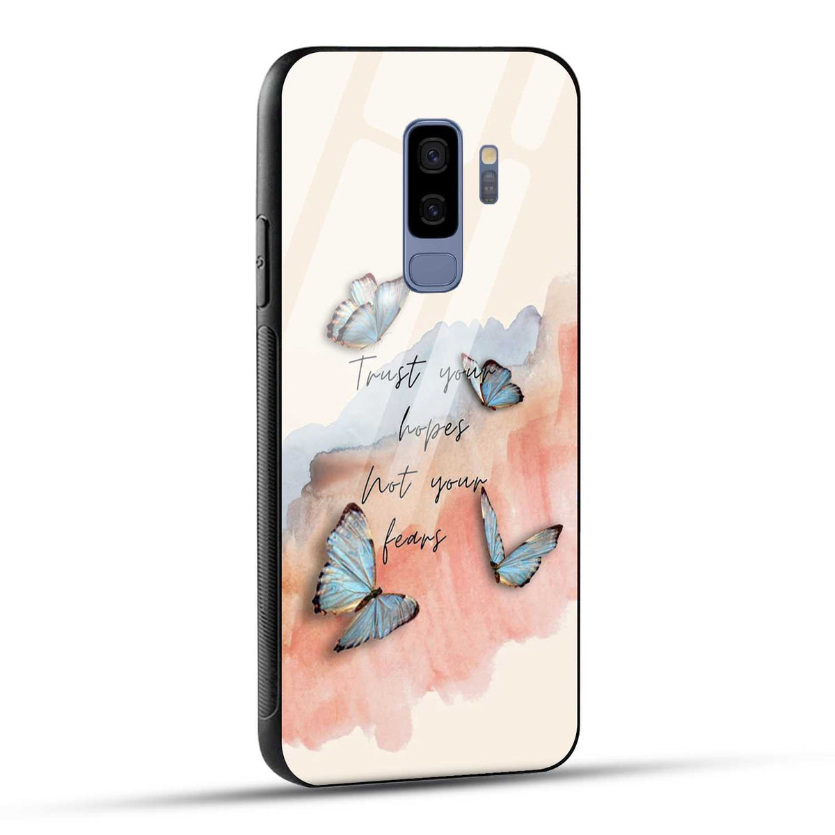 Samsung Galaxy S9 Plus Back Cover Trust Your Hopes Printed Glass Case