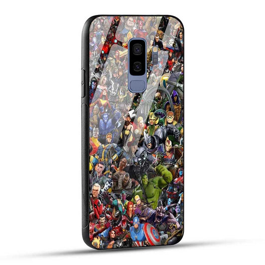 Samsung Galaxy S9 Plus Back Cover Cartoon Heros Glass Case