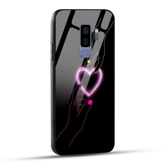 Samsung Galaxy S9 Plus Back Cover Love Forever Heart Printed Glass Case