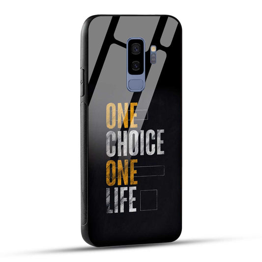 Samsung Galaxy S9 Plus Back Cover One Choice One Life Printed Glass Case
