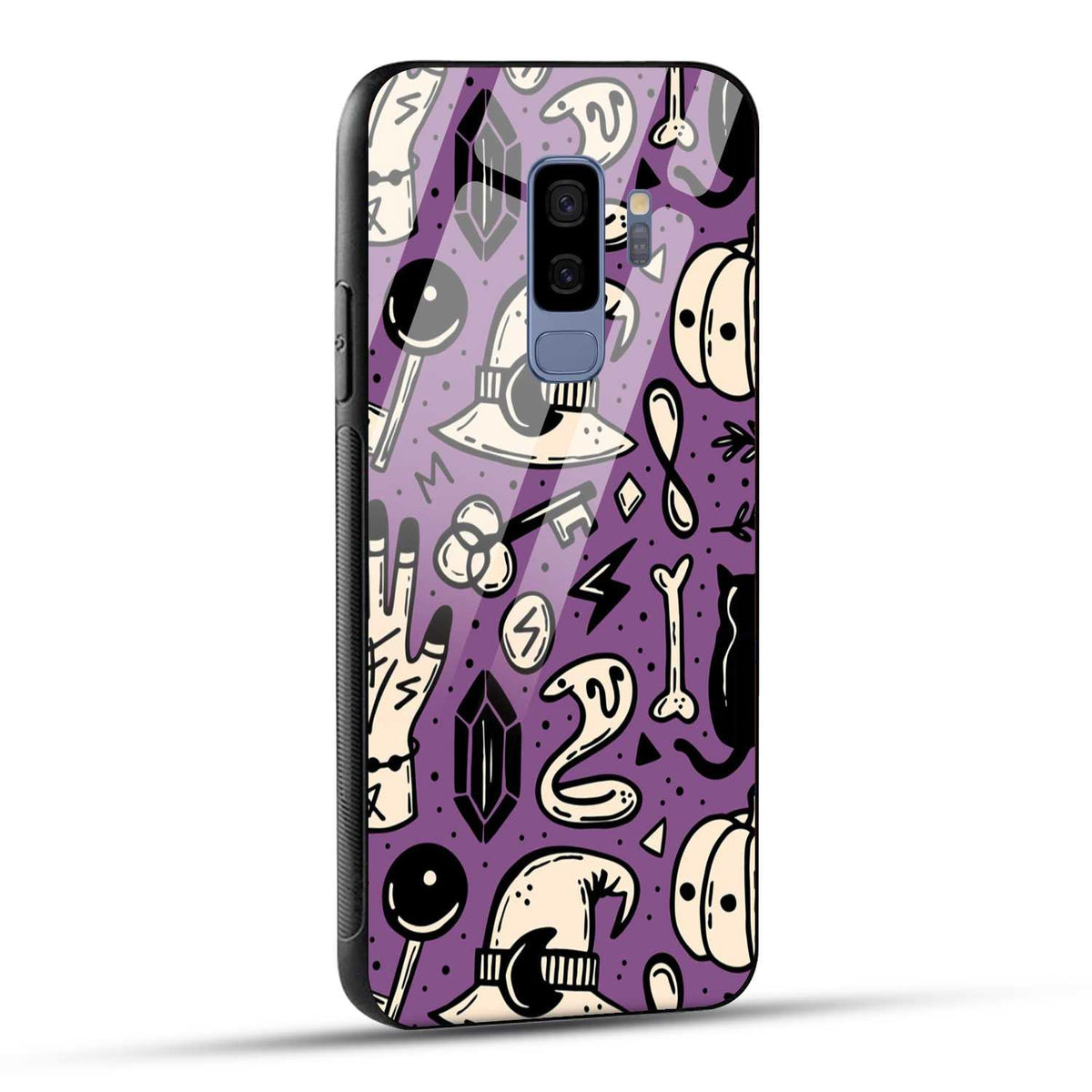 Samsung Galaxy S9 Plus Back Cover Aethetic Texture Printed Glass Case