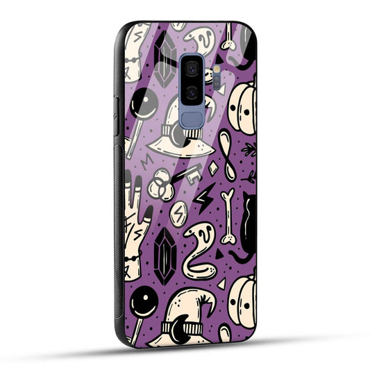 Samsung Galaxy S9 Plus Back Cover Aethetic Texture Printed Glass Case