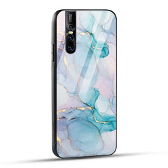 Vivo V15 Pro Back Cover Blue Marble Glass Case