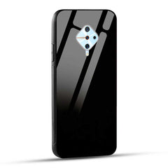 Vivo S1 Pro Back Cover Solid Black Glass Case