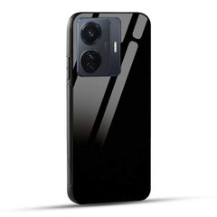Vivo T1 Pro 5G / iQOO Z6 Pro 5G Back Cover Solid Black Glass Case