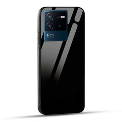 iQOO Neo 6 5G Back Cover Solid Black Glass Case