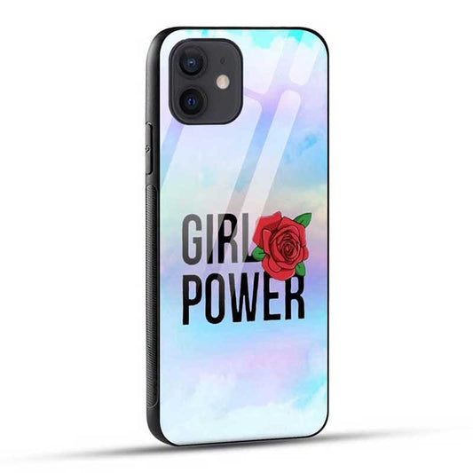 Girl Power Red Rose Glass Case