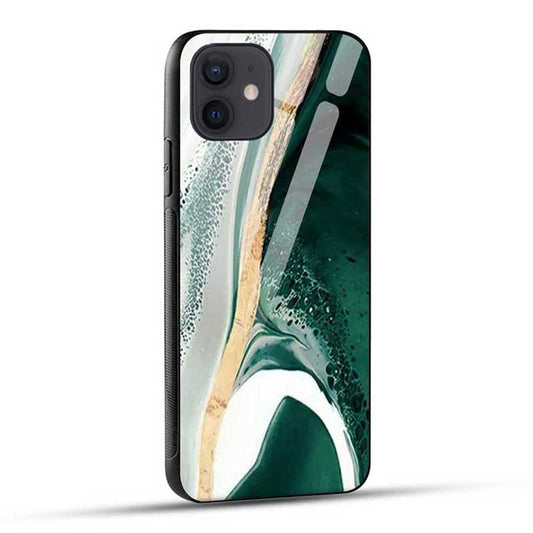 Green Marble Glass Case