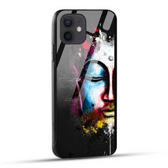 Lord Budha Face Glass Case