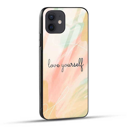 Love Yourself Glass Case