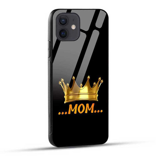 Mom With Crown  Glass Case