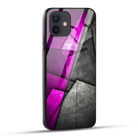 Purple Abstract Glass Case