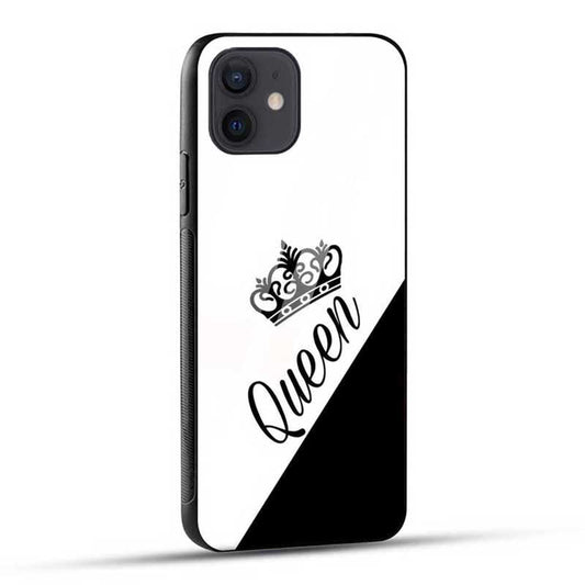 Queen Crown Girly Glass Case