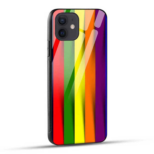 Rainbow Stripes Color Glass Case