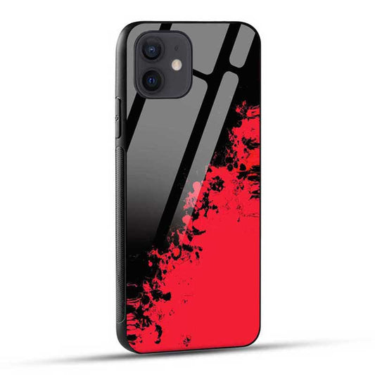 Red Black Glass Case