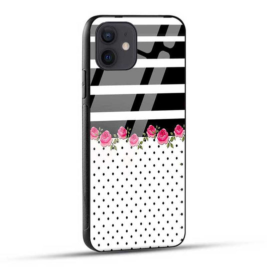 Stripes & Dots Abstract Glass Case