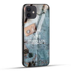 Travel Is My Therapy Glass Case