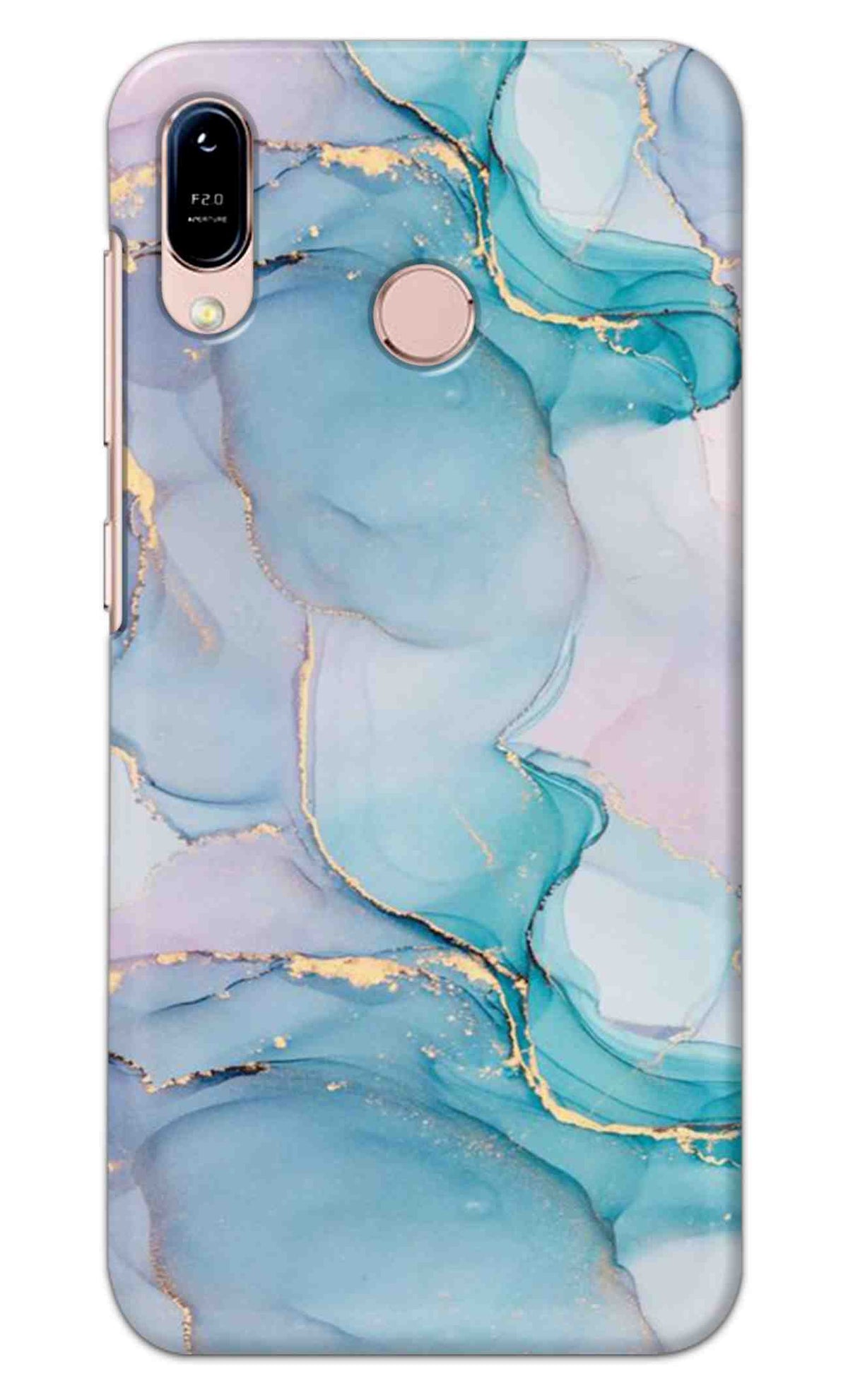 Asus ZenFone Max M1 Back Cover Blue Marble Printed Hard Case