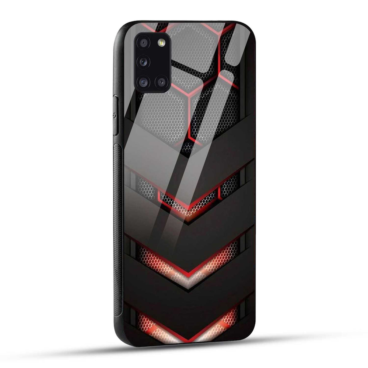 Samsung Galaxy A31 Back Cover Robotic Abstract Printed Glass Case