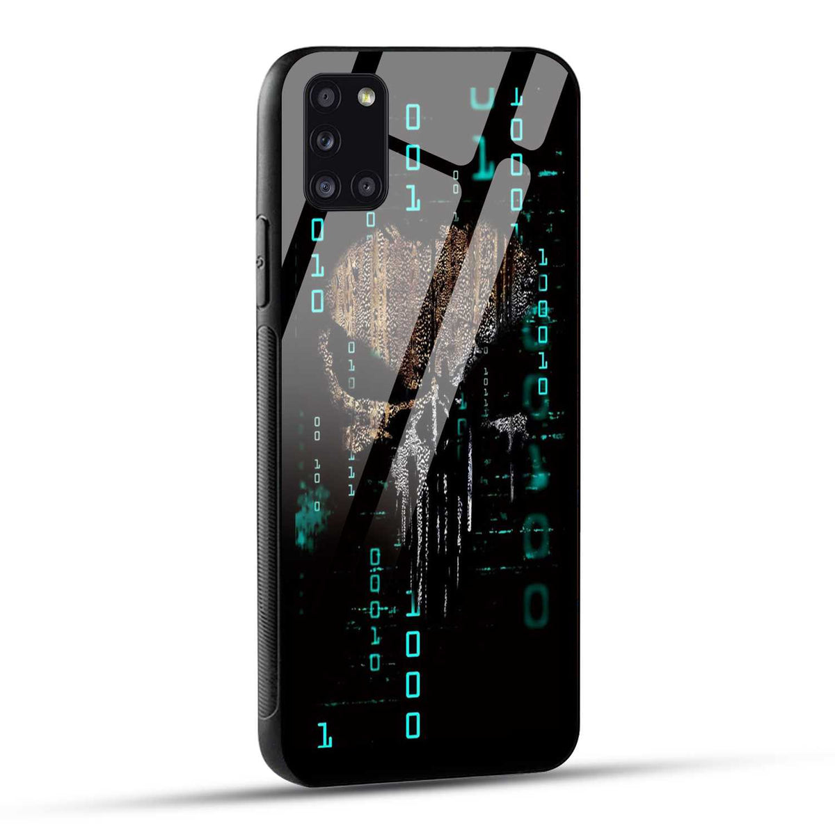 Samsung Galaxy A31 Back Cover Hacker Printed Glass Case
