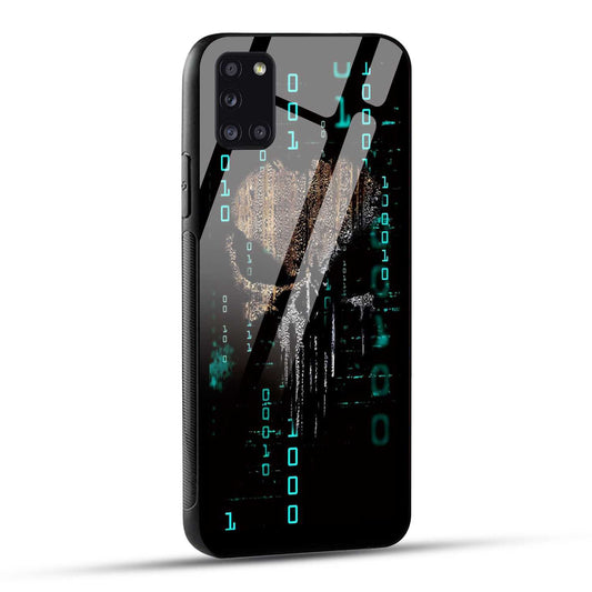 Samsung Galaxy A31 Back Cover Hacker Printed Glass Case