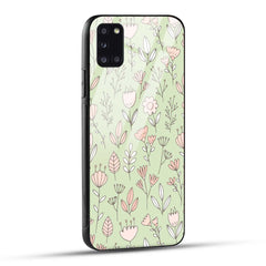 Samsung Galaxy A31 Back Cover Flower Art Printed Glass Case