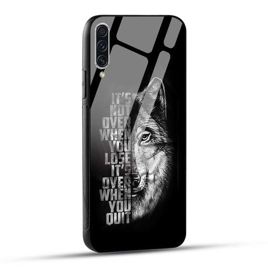 Samsung Galaxy A70 Back Cover Motivational Positive Quote Printed Glass Case