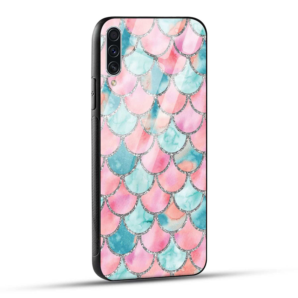Samsung Galaxy A70 Back Cover Mirror Pattern Printed Glass Case